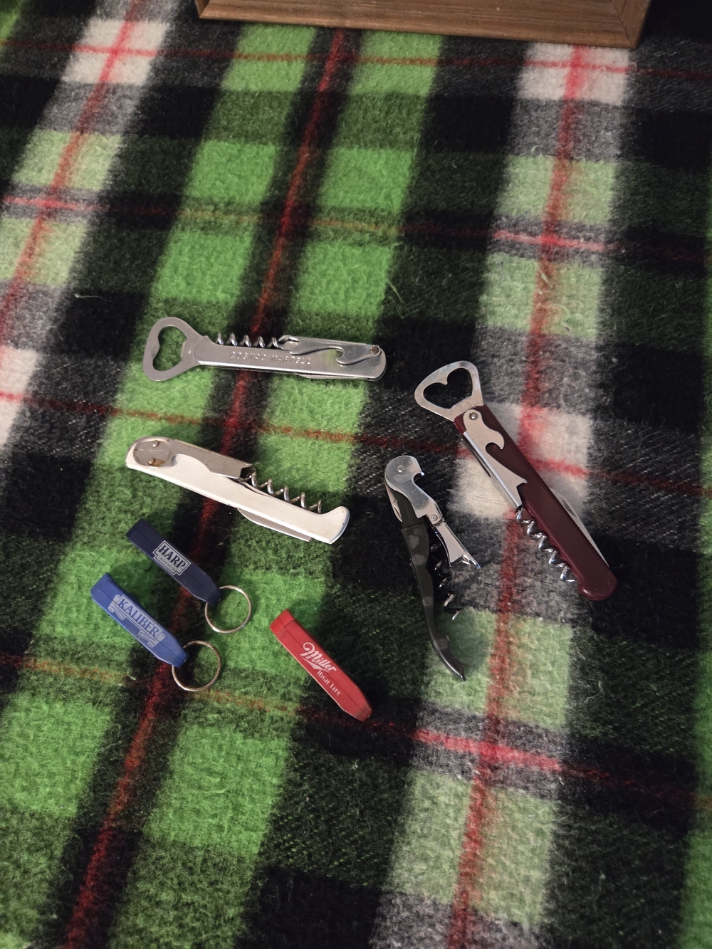 Bottle opener wine waiters corkscrew bartenders collection miller kaliber harp